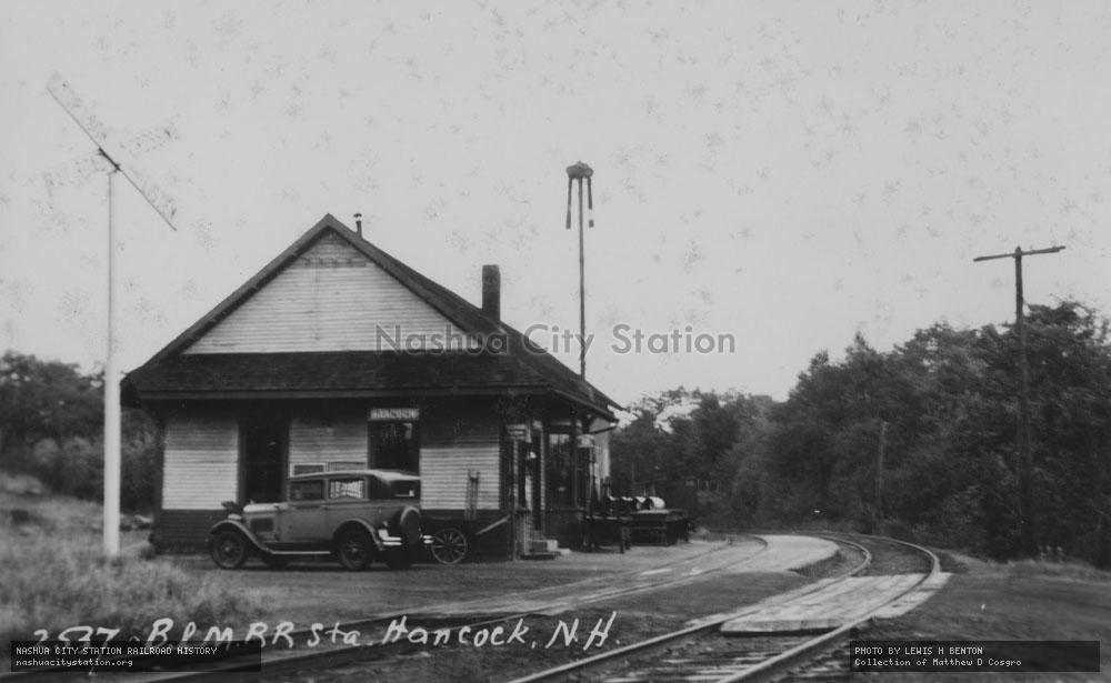 Postcard: Boston & Maine Railroad Station, Hancock, New Hampshire